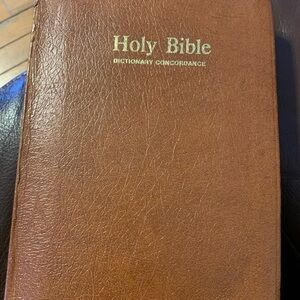 Brown Holy Bible with Dictionary Concordance